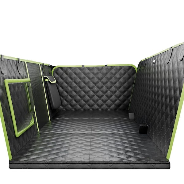 57 x 28.7 in Sofa Leather Dog Car Seat Cover, Foldable, Hard PVC Panels, Supports 330 lbs.