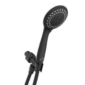 Vara II 3-Spray Settings Wall Mount Handheld Shower Head 1.5 GPM in Matte Black