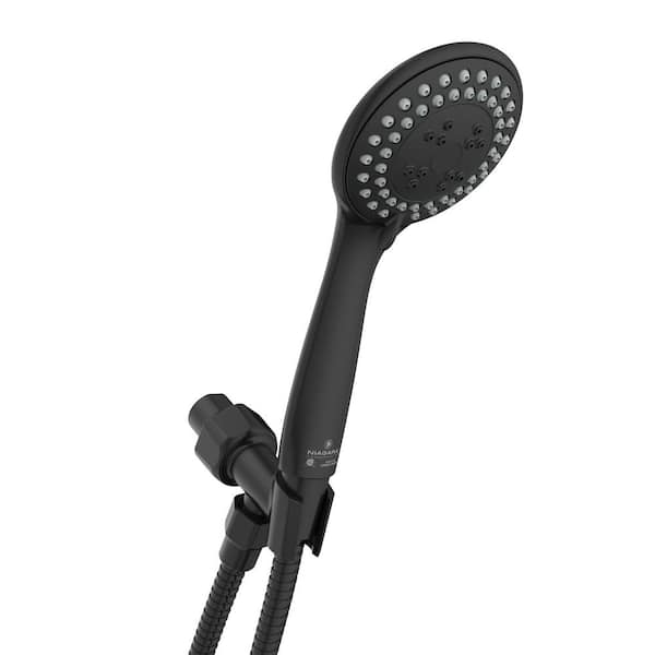 Niagara Conservation Vara II 3-Spray Settings Wall Mount Handheld Shower Head 1.5 GPM in Matte Black