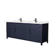 Wyndham Collection Beckett 84 in. W x 22 in. D x 35 in. H Double Sink ...