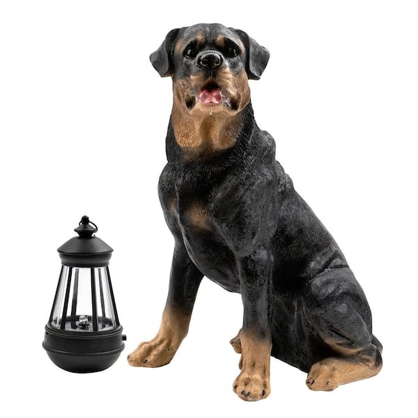 Dog Rottweiler Statues Sculptures Garden Decoration 0922XC61Q