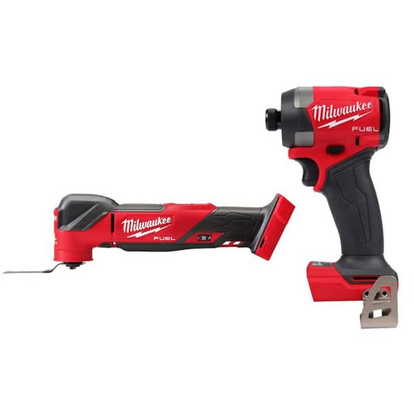 M18 FUEL 18V Lith-Ion Cordless Brushless Oscillating Multi-Tool w/ 1/4 in. Impact Driver
