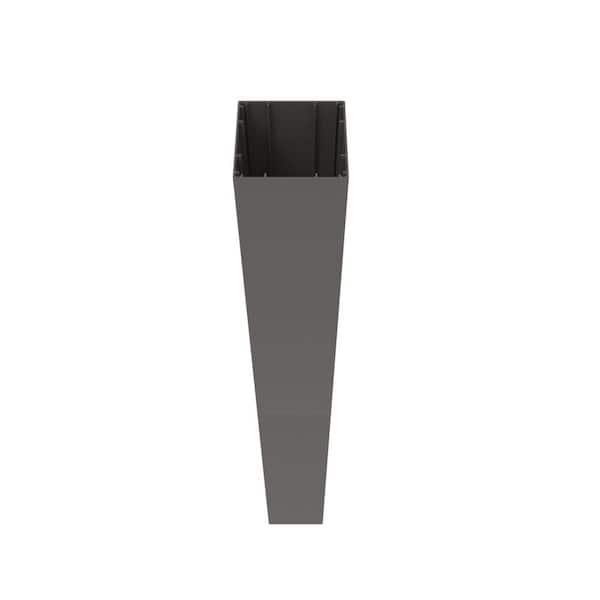 VersaRail 4.25 in. x 4.25 in. x 39 in. Matte Bronze Aluminum Rail Post Sleeve