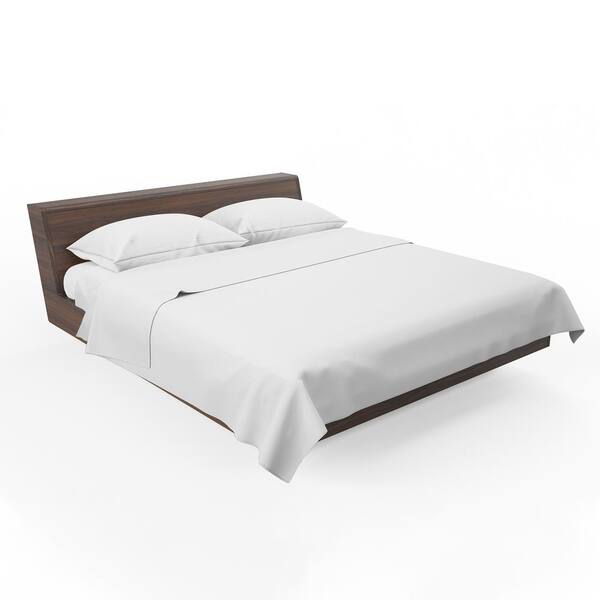 Silkmax 4 Piece White Staple Combed 300 Tc 100 Cotton Queen Bed Sheet Set Fits Mattress Upto 16 In Deep Pocket Wt3 Qs 300 Tc 100 Cotton Queen Bed Sheet Set, California King Size Bed Linen