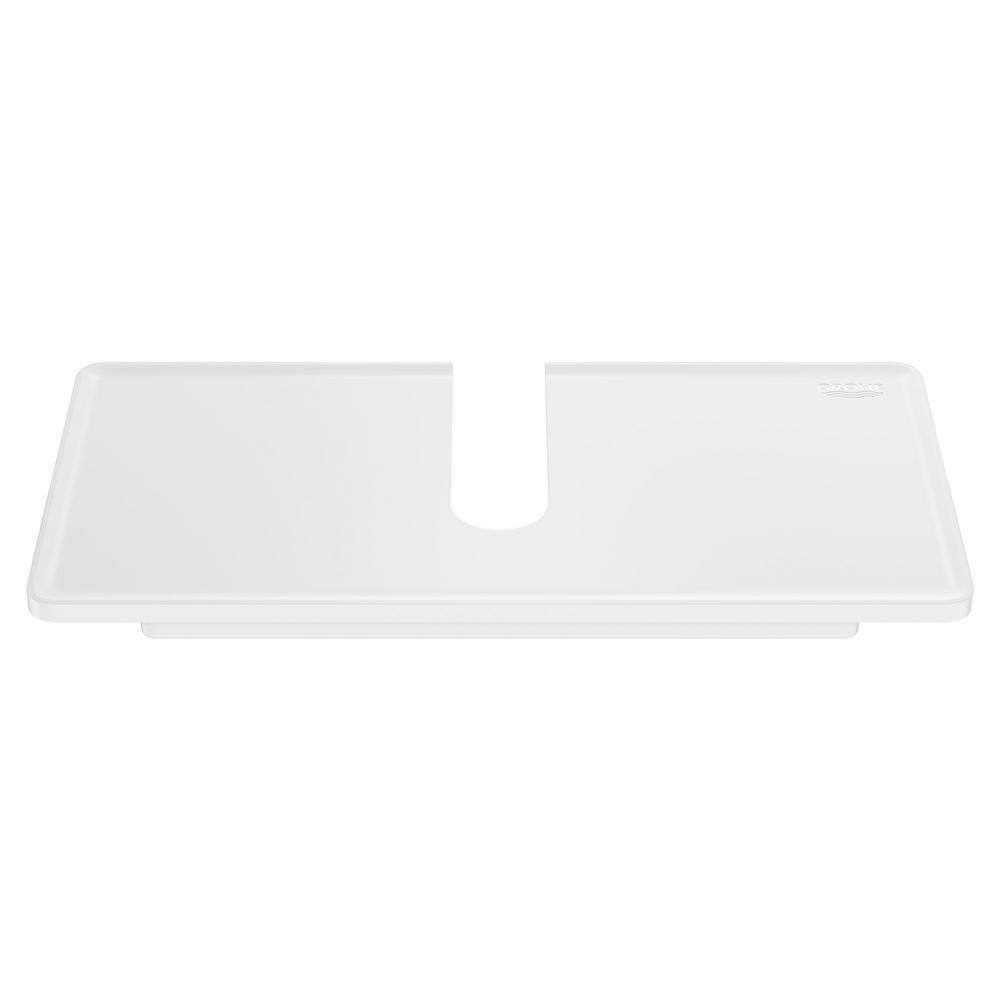 Euphoria White Acrylic Wall Mounted Shower Tray