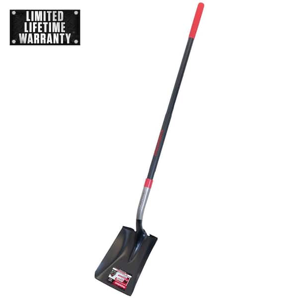 PowerEdge 48.75 in. Fiberglass Handle Square Point Shovel