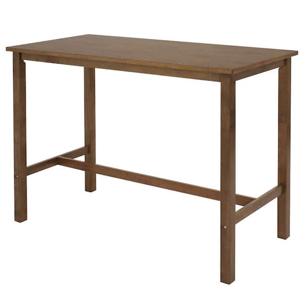 Sunnydaze Arnold Weathered Oak Counter-Height Dining Table