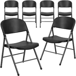 Black Plastic Replacement Seat for Folding Chair (Set of 50)