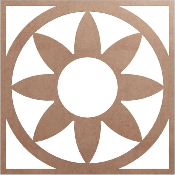 Ekena Millwork 0.25 in. x 40 in. x 40 in. Wood Medallion Moulding