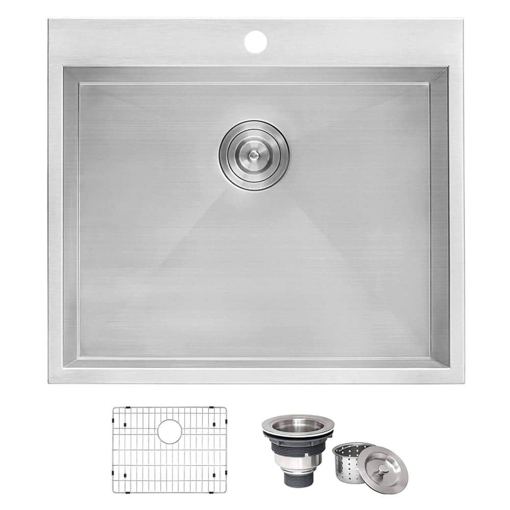 Ruvati 22" x 22" Stainless Steel Drop-In Utility Sink