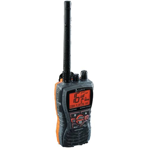 Marine 6-Watt Floating VHF Radio in Gray Walkie Talkies