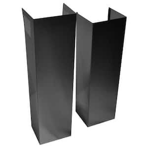 Wall Hood Chimney Extension Kit in Black Stainless