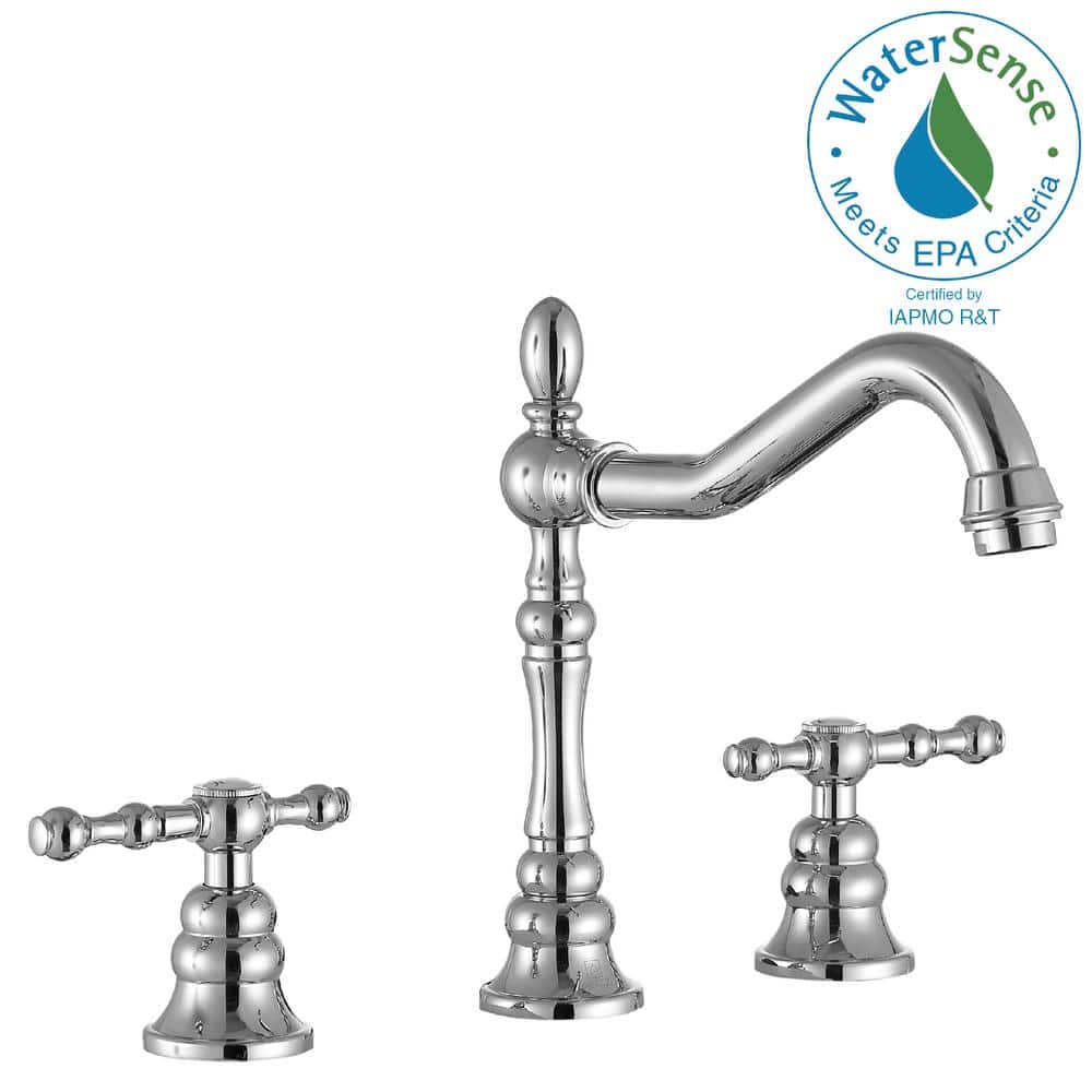 Highland Polished Chrome Widespread 2-Handle Bathroom Faucet
