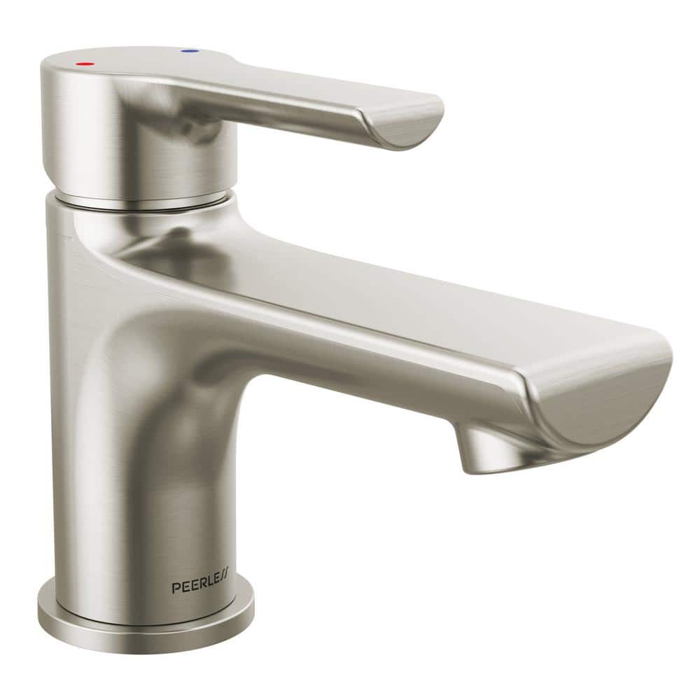 Flute Modern Brushed Nickel Single-Handle Bathroom Faucet