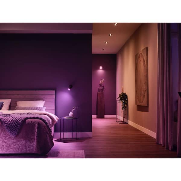 Op de een of andere manier slogan Weg huis Philips Hue White and Color Ambiance MR16 LED 40W Equivalent Dimmable Smart  Light Bulb with Bluetooth 542332 - The Home Depot