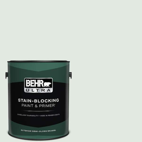 BEHR ULTRA 1 gal. #PPL-56 Winter Veil Semi-Gloss Enamel Exterior Paint & Primer