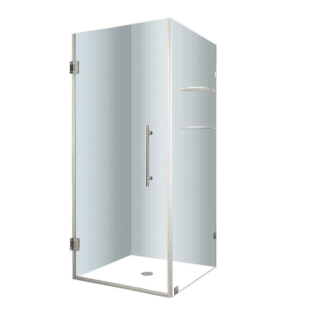 Aquadica GS 30" x 72" Frameless Chrome Shower Enclosure