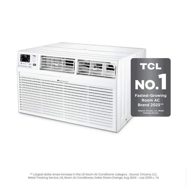 TCL 12,000 (DOE) BTU 115 Volts Through-the-Wall Air Conditioner Cools 550 sq. ft. with Remote and Wi-Fi Enabled in White