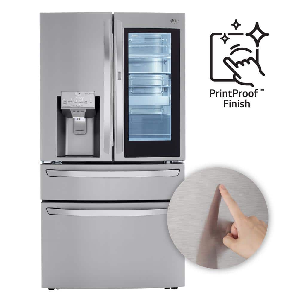 Stainless Steel Smart French Door Refrigerator with Ice Maker