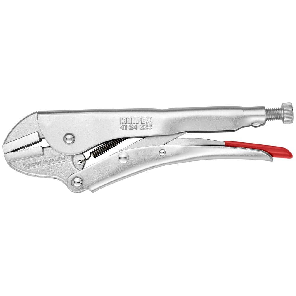 KNIPEX 9 in. Locking Pliers with Straight Jaws 41 24 225 The Home Depot