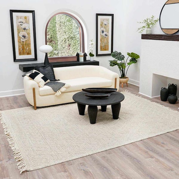 Ramsbury Black/Ivory 2 ft. x 3 ft. Area Rug