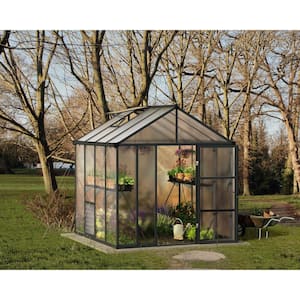 Glory 8 ft. x 8 ft. Gray/Diffused DIY Greenhouse Kit