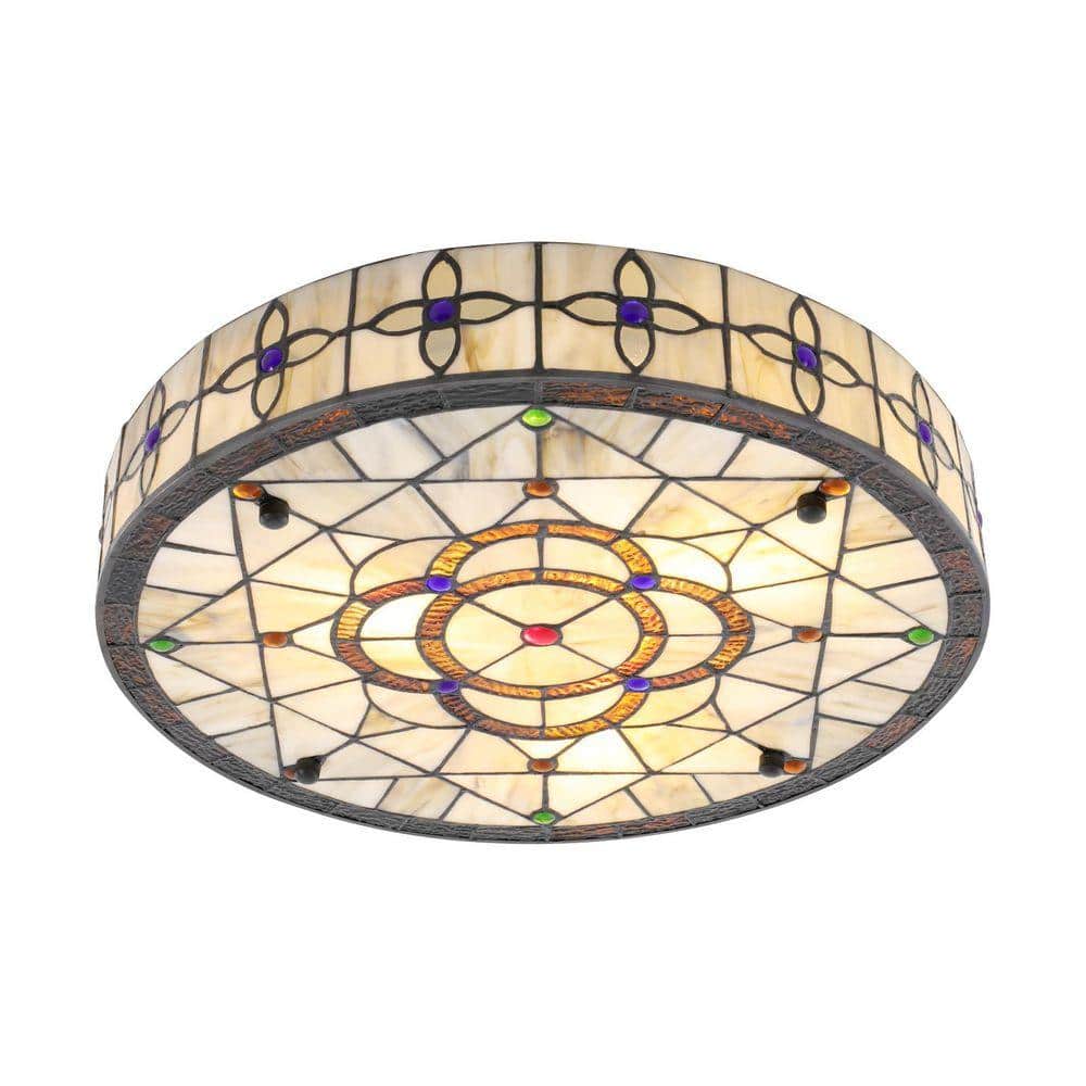 Tiffany Style Flush Mount Ceiling Light