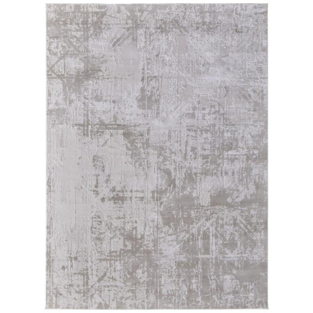 5 x 8 Taupe, Ivory Abstract Area Rug price history on PriceWatchPro