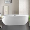 Vanity Art 32 in. x 67 in. Acrylic Flatbottom Center Bathtub in White ...