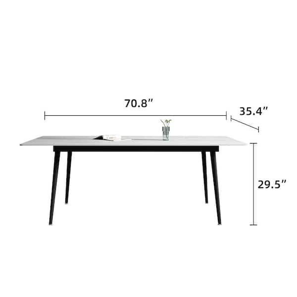 ⭐Jing⭐　INOUT NEW Standard Table THE RIGHT PATH 70.8 in. Dining Table for 4 to 8 - High