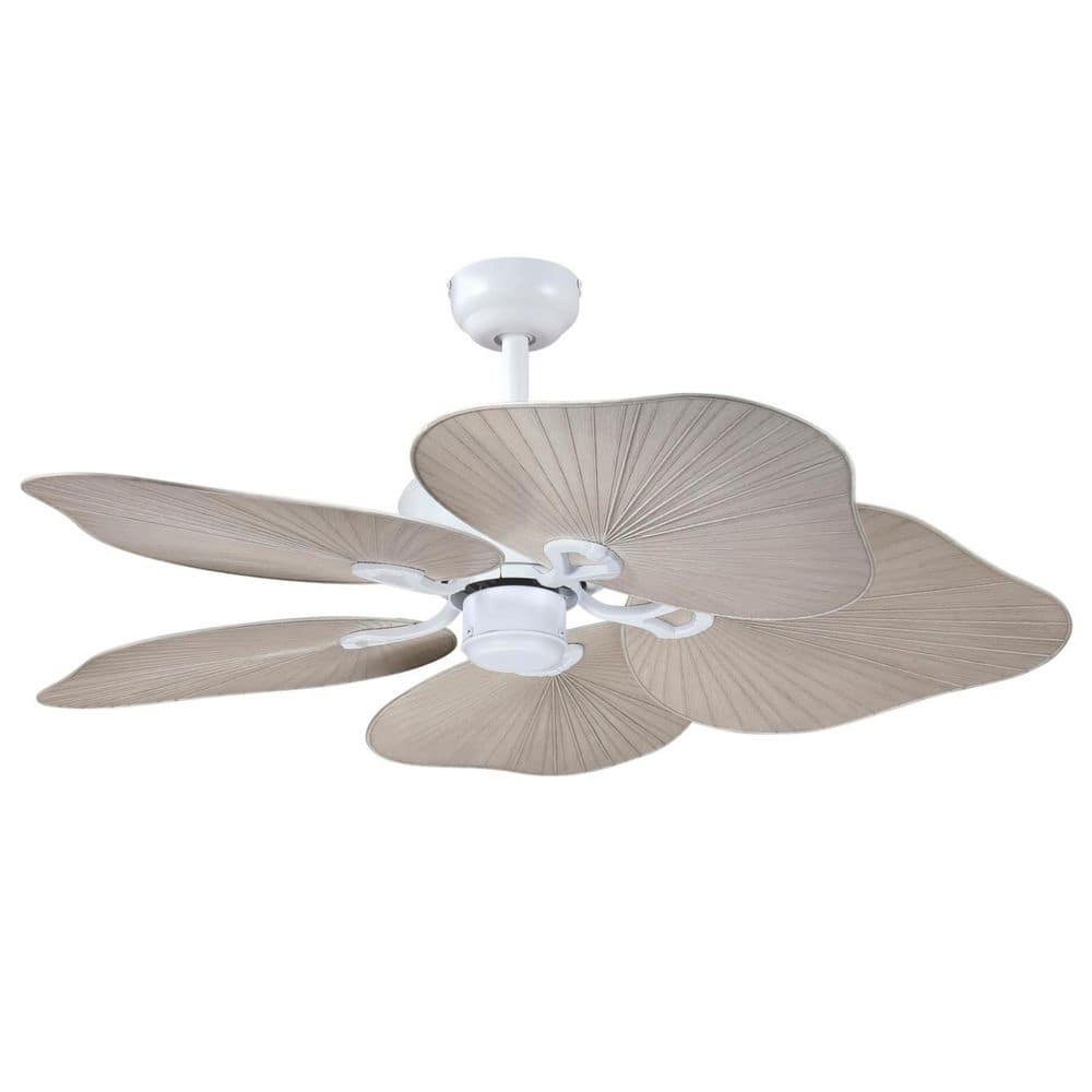 Oasis 44-Inch 5-Blade Matte White Indoor/Outdoor Ceiling Fan with Remote Included, DC Motor price history on PriceWatchPro