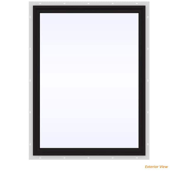 JELD-WEN 36 in. x 48 in. V-4500 Series Black Exterior/White