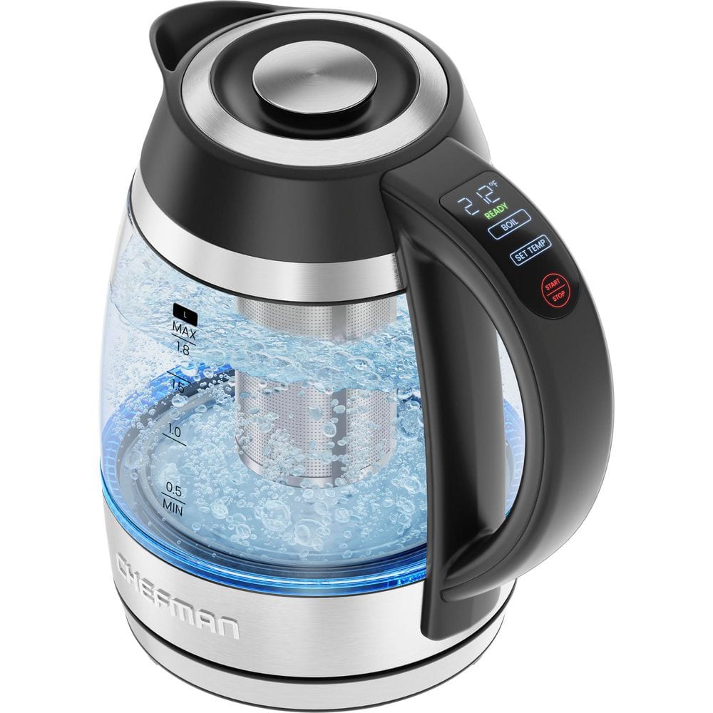 Chefman Lightning 7-Cup Stainless Steel Corded Electric Kettle