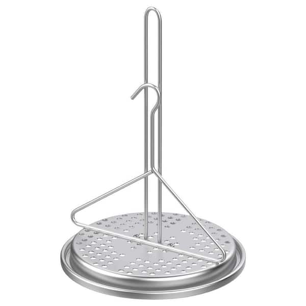 Chicken Fryer Accessory Kit Stainless Steel Vertical Roaster Holder with Wire Handle Lifter Hook for Deep Fry Pot