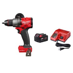 M18 FUEL ONE-KEY 18V Lithium-Ion Brushless Cordless 1/2 in. Drill/Driver with M18 5.0Ah Battery and Charger