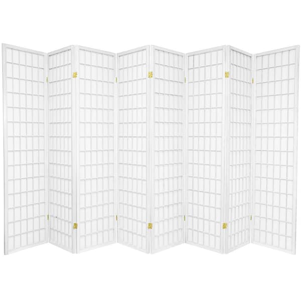 6 ft. White 8-Panel Room Divider