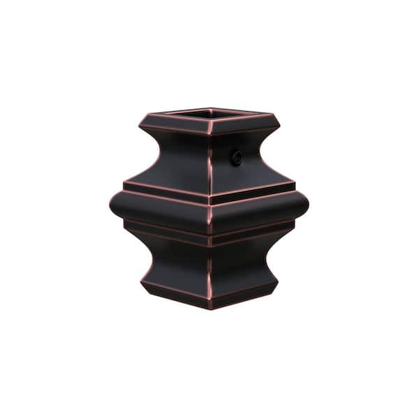 Stair Parts 1/2 in. Oil Rubbed Bronze Metal Knuckle Baluster Fitting for Stair Remodel