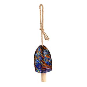 7 in. Royal Swirl Glass Wind Chime
