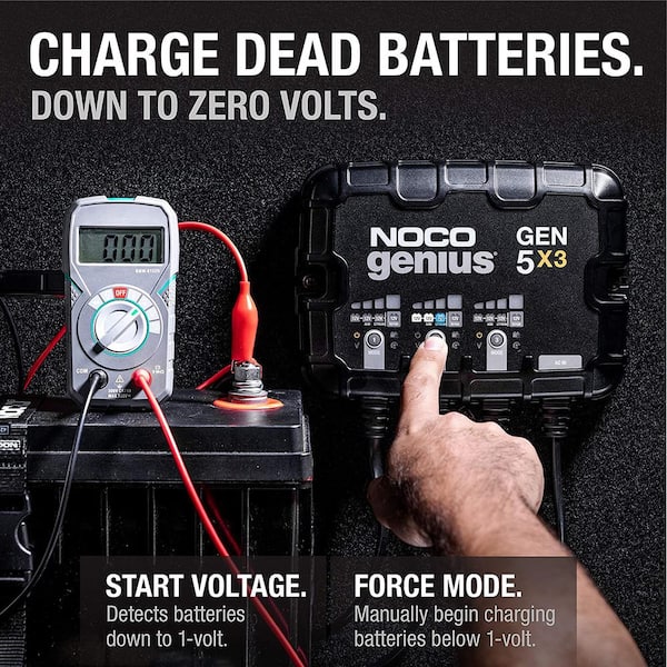 NOCO GENIUS 5 6V/12V 5-Amp Smart Noco Battery Charger