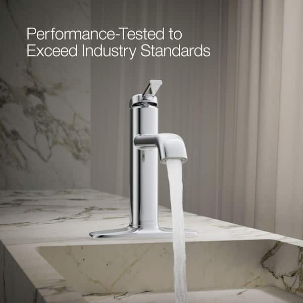 KOHLER Ashan Single Hole Single-Handle Bathroom Faucet in Polished
