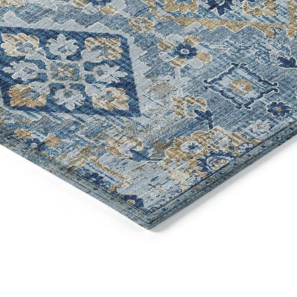 Chantille Machine Washable Indoor/Outdoor Abstract ACN1998 Denim 2 ft. x 3 ft. Accent Rug