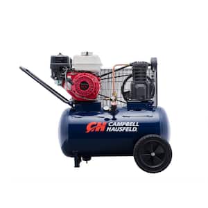 20 Gal. Horizontal Gas Single-Stage 10.2 CFM GX160 Honda Portable Air Compressor