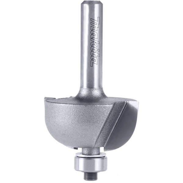 Makita 1/4 in. Carbide-Tipped Cove 2-Flute Router Bit with 1/4 in. Shank
