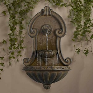 Muro Elegante Copper Finish Wall Fountain