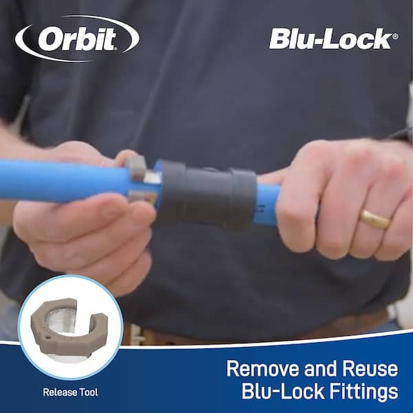 Orbit 3/4 in. Blu-Lock 3X x Slip Adapter 31384H - The Home Depot