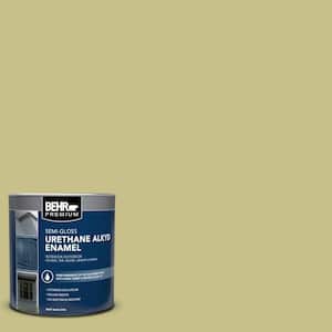 1 qt. #PPU9-11 Wheat Grass Semi-Gloss Enamel Urethane Alkyd Interior/Exterior Paint