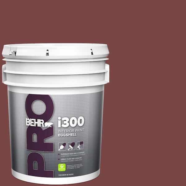 BEHR PRO 5 gal. #150F-7 Burnt Tile Eggshell Interior Paint
