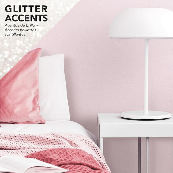 RoomMates  . Glitter Peel and Stick Wallpaper RMK12069WPL - The  Home Depot