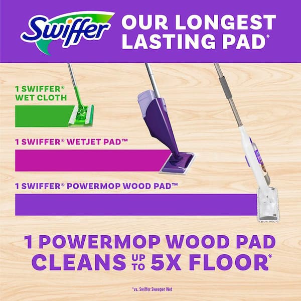 Reusable Mop Pads Compatible with Swiffer Wet Jet Mop- Wet Pads Refill Wet  Dry Mopping Cloths Microfiber Mop Pads Replacements for Swiffer Wetjet 12