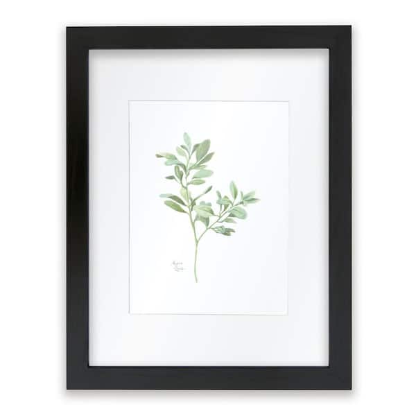Unbranded Nature's Lace 1 "Lamb's Ear" by Alyssa Lewis Individual Black Framed with Mat Nature Art Print 24 in. x 18 in.